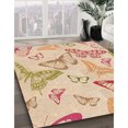 thumbnail image 3 of Ahgly Company Tapis de Zone Carré Lavable en Machine, Blond Doré, 3 Pieds Carré, 3 of 7