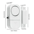 thumbnail image 3 of Cagogo under $5 Wireless Door Window Alarm, Wireless Door Window Alarm,Magnetic Entry Sensor Burglar Alarm,Home Security Alarm System for Doors,Portable Window Door Contact Alarm, 3 of 8