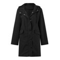 thumbnail image 1 of Baberdicy Plus Size Tops Rain Jacket Women's Breathable Large Sizes Raincoat Black Softshell Jacket Yellow Outdoor Jacket Transition Jacket Lightweight Jacket with Hood for Spring Autumn Hik, 1 of 6