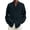 Navy, variant on RKSTN Mens Long Sleeve T Shirt Fashion Turndown Collar Solid Color Tops Cotton and Linen Buttons Blouse Sweartshirt
