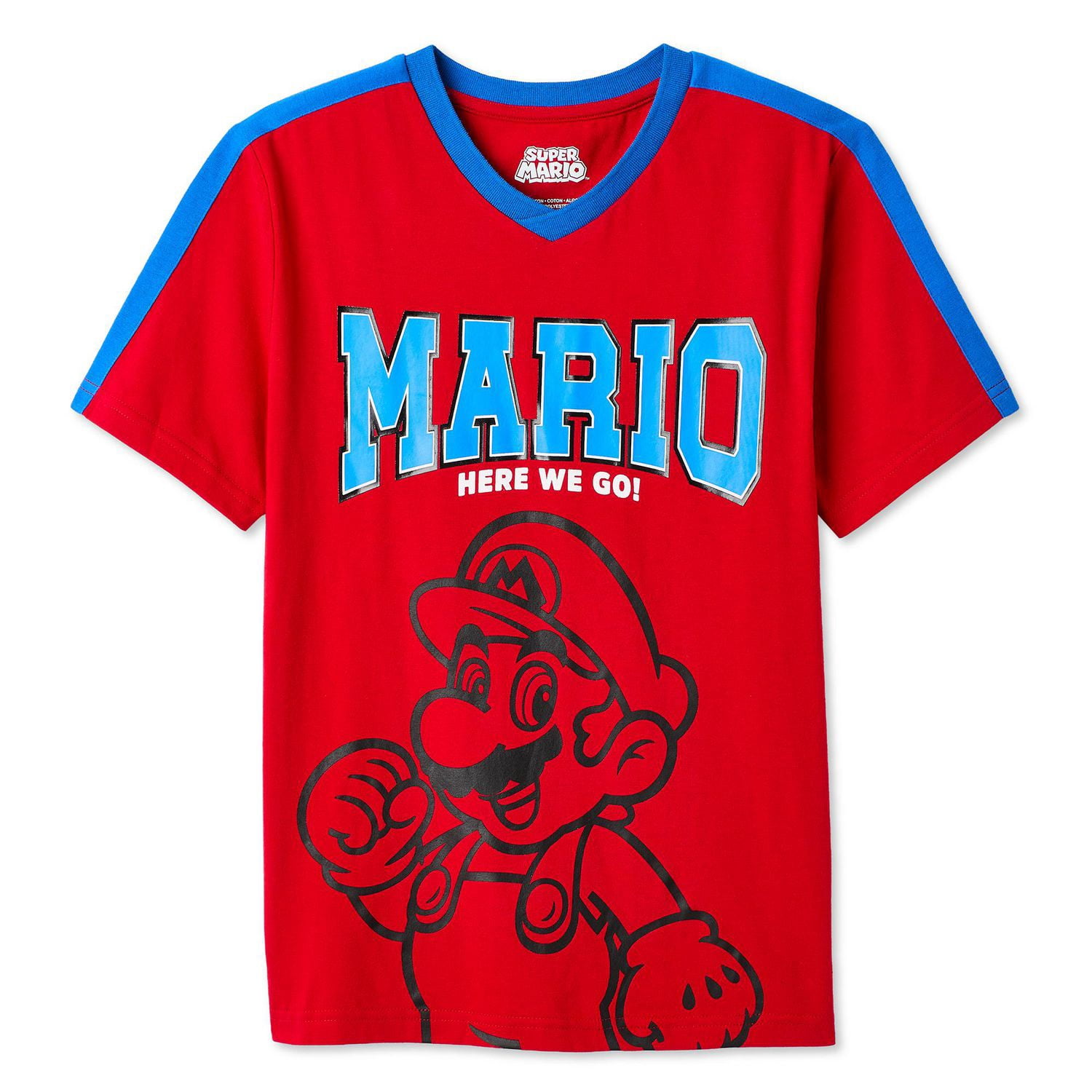 T-shirt à imprimé graphique Super Mario Nintendo pour garçons