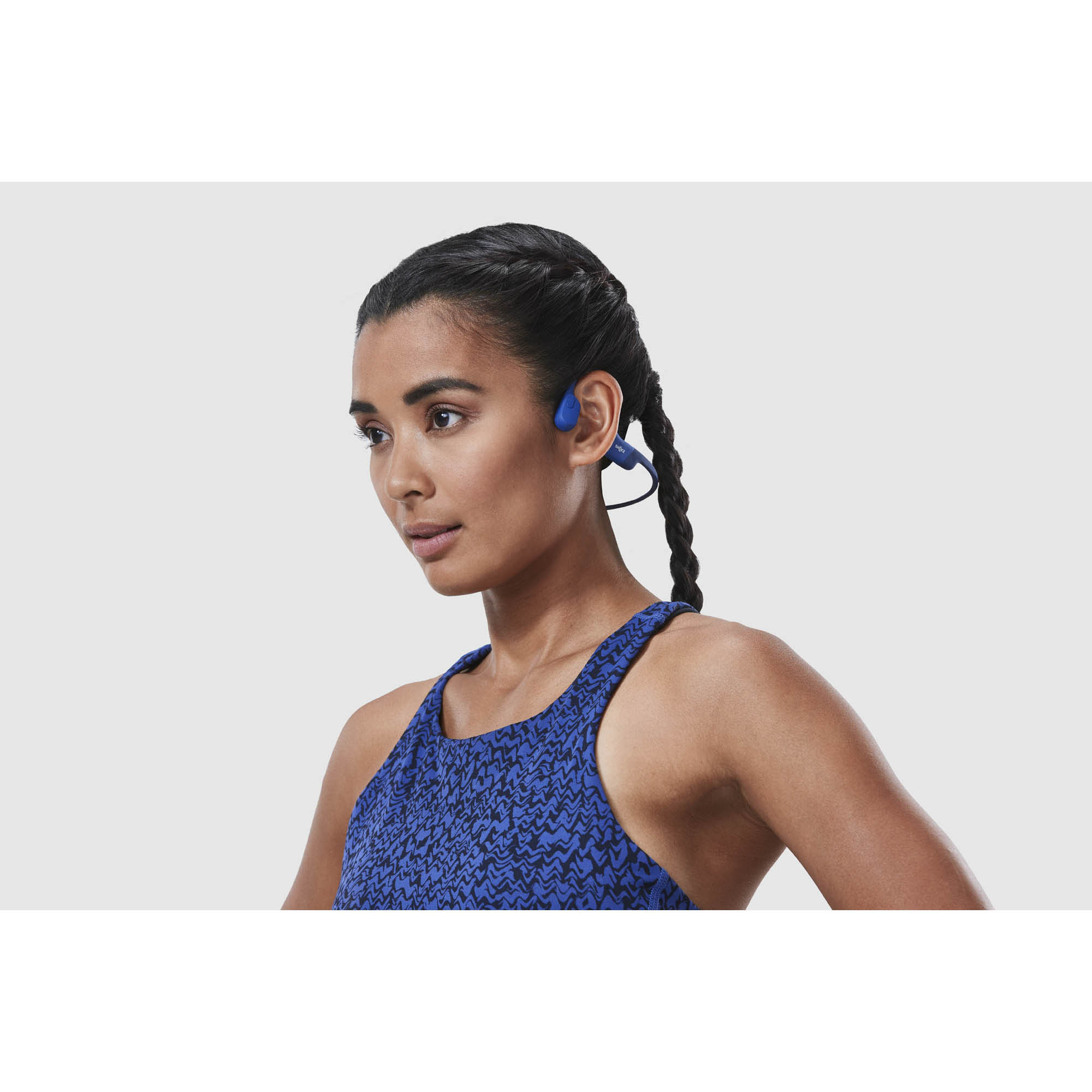 Shokz - OpenRun, CASQUE DE SPORT A CONDUCTION OSSEUSE, bleu
