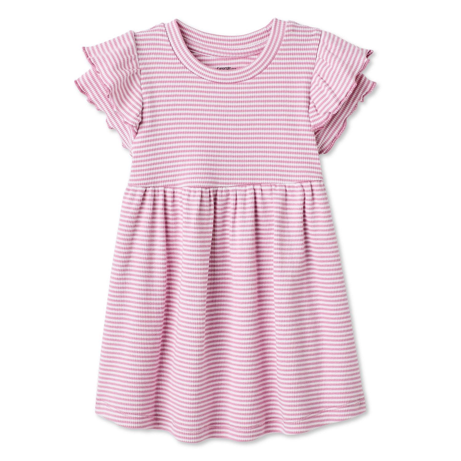 Robe en tricot côtelé George pour bébés filles