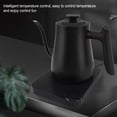 thumbnail image 3 of Electric Gooseneck Kettle, 1200W Quick Heating 1L Pour Over Coffee Kettle with LCD Display Temperature Control Temperature Variable Anti Dry Burning Stainless Steel Tea Kettle, 3 of 8