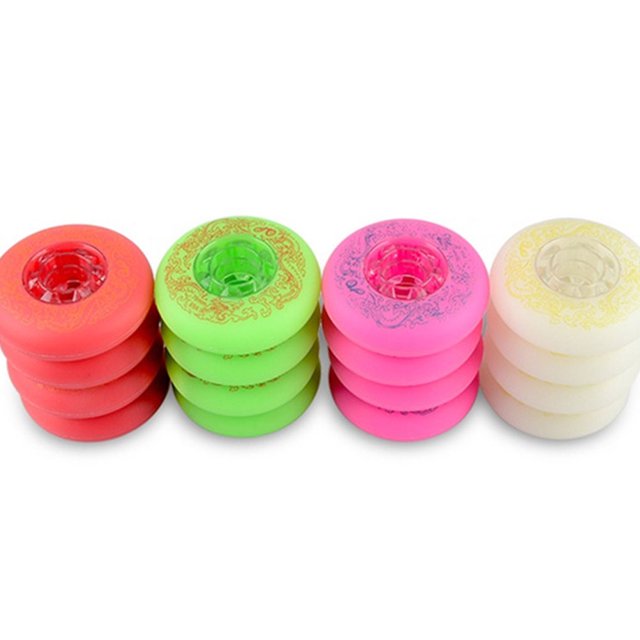 mmirethe 2pcs Couleurs Multiples et Spécifications - Roues de Patin à Roulettes pour le Freinage Professionnel Amélioré Rouge 72mm 1Set