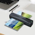 thumbnail image 2 of Bdday Mini Photo Laminator Automatic Small Laminator Photo Laminating Machine Home Laminating Machine A4 Quick Preheat Low DB US Standard, 2 of 9