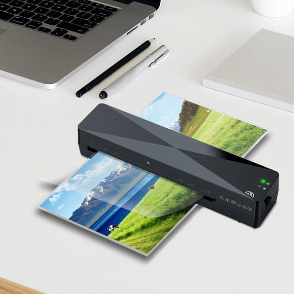 RYRDWP Mini Photo Laminator Automatic Small Laminator Photo Laminating Machine Home Laminating Machine A4 Quick Preheat Low DB US Standard