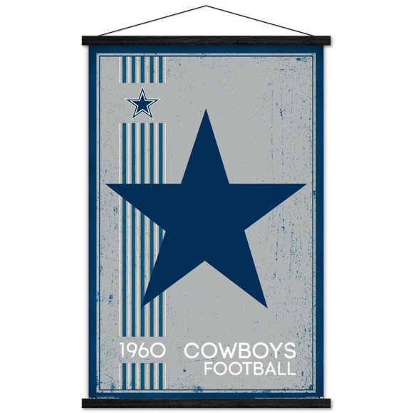 NFL Dallas Cowboys - Retro Logo 14 Wall Poster, 22.375" x 34"