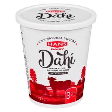 Yogourt nature Dahi de Hans Dairy à 3,2 % M.G.