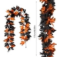 thumbnail image 3 of LSLJS Halloween Decoration Artificial Leaf Garland Rattan Hanging Maple Leaf Garland Indoor Home Halloween Christmas Party Mantel Decoration Halloween Maple Leaf Vine, 3 of 6