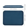 thumbnail image 2 of Raindrops 2Pcs Dark Blue Rectangular Non Slip Plastic Trays for Home Serving Use, 2 of 6