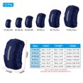 thumbnail image 2 of Unique Bargains 40-50L Imperméable à l'Eau Sac à Dos Couverture de Pluie 2 Pcs avec Sangle Réfléchissante Verticale, M, Bleu Foncé, 2 of 5