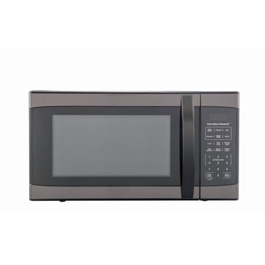 Hamilton Beach 1.1 Cu.ft Countertop Microwave Stainless Steel with Child Safety Lock 1000W Black