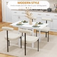 thumbnail image 3 of CoSoTower Solid Wood Kitchen Table, Farmhouse Drop Leaf Tables for Small Spaces, Folding Dining Table, White, 3 of 7