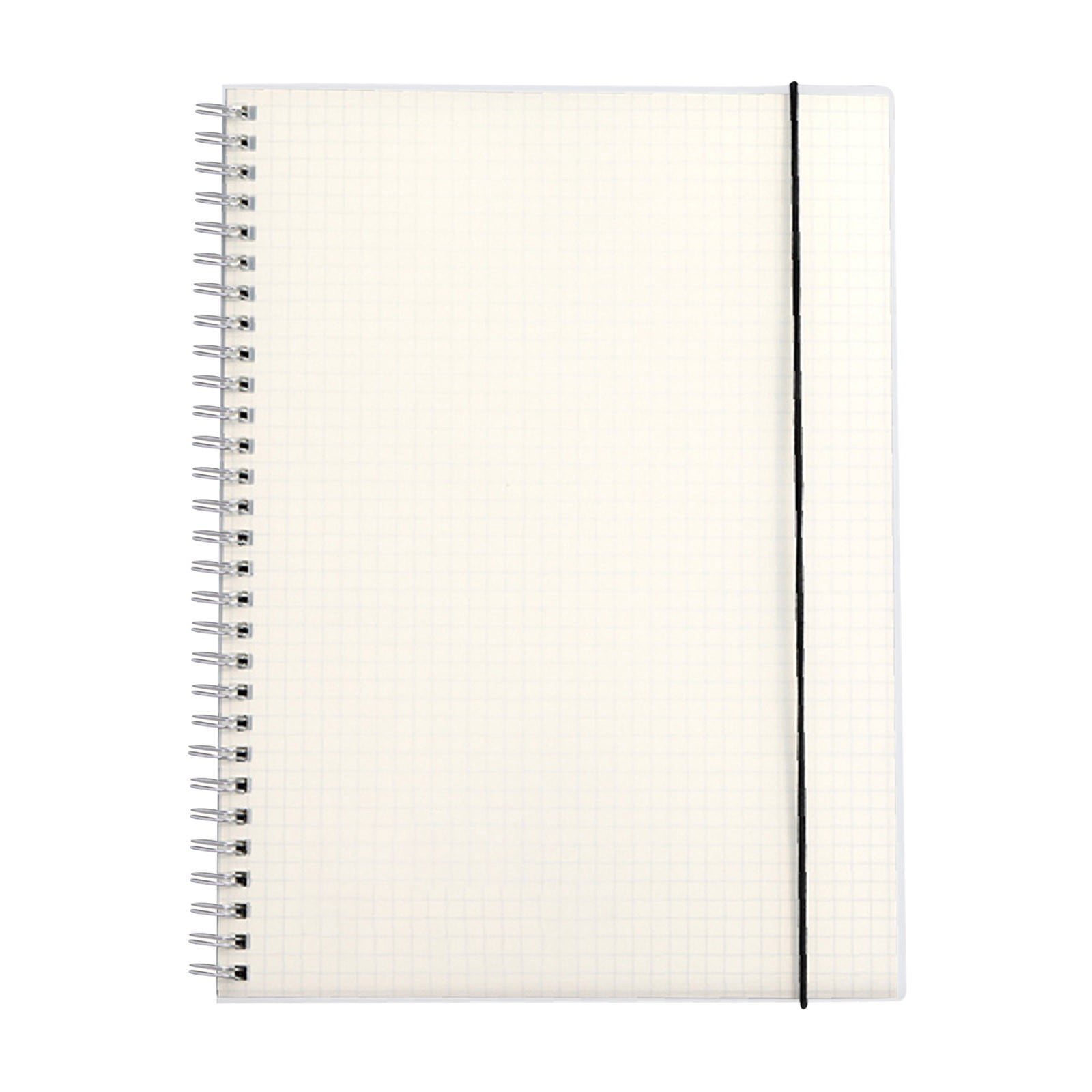TopLLC Learning Office Supplies Student Notebook B5 Frosted Transparent Cover Coil Book Thickened Horizontal Line Simplicity notebook