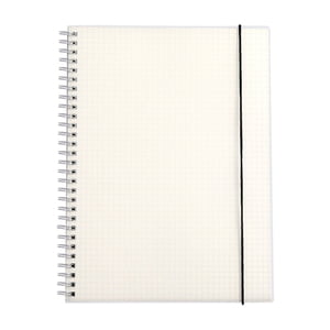 TopLLC Learning Office Supplies Cahier d'études B5 Carnet de bobines transparents et givrés Épaisseur de la ligne horizontale Carnet simplicité