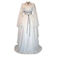 thumbnail image 4 of LOVZFMLL Costume Renaissance pour Femme Médiéval en Velours Taille Ajustée Longues Robes Manches Évasées Fluide Élégante Robe Maxi Halloween Cosplay, 4 of 4