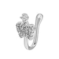 thumbnail image 2 of Clip On Nose Rings For Women Non-Pierced Nose Hoop Ring Adjust Nose Cuff, 2 of 9