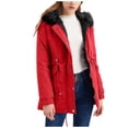 thumbnail image 1 of LSLJS Nouvelle Parka pour Femme Mi-Longue à Capuche d'Hiver Chaude en Peluche Décontractée Confortable Veste en Coton, 1 of 5