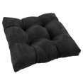 thumbnail image 1 of 19-inch Squared Microsuede Tufted Dining Chair Cushion, 1 of 1