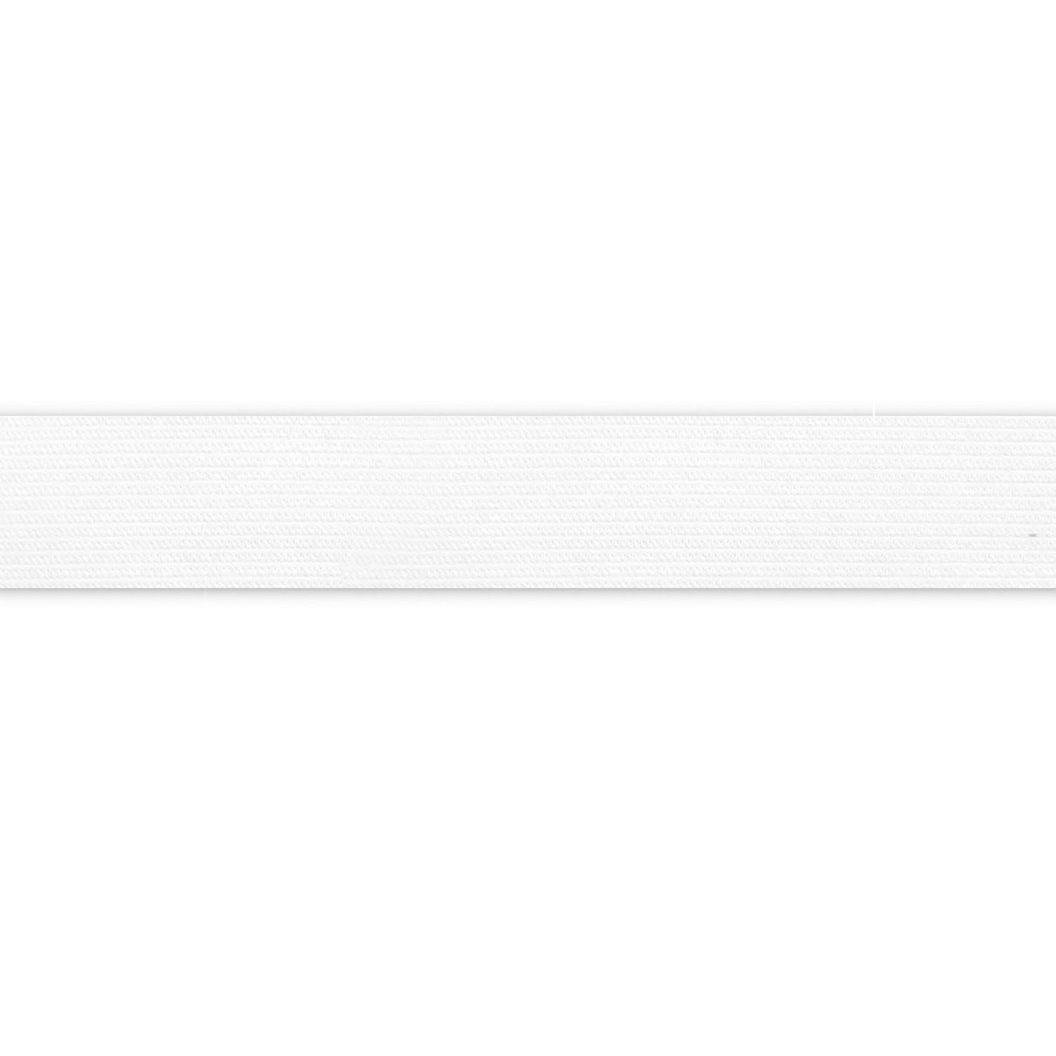 UNIQUE CREATIV Heavy Stretch Elastic 38 mm (1.5 in) White, 14 m (15.3 yd)