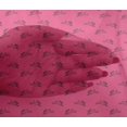 thumbnail image 4 of oneOone Viscose Chiffon Pink Fabric Rabbit Animal Sewing Craft Projects Fabric Prints By Yard 42 Inch Wide, 4 of 4