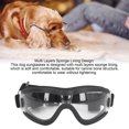 thumbnail image 3 of Dog Goggles, Dog Sunglasses UV Proof Explosion Resistant Comfortable Adjustable Lens Strap  for Cycling Red Lens,Grey Lens,Transparent Lens,Silver Lens, 3 of 7