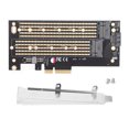thumbnail image 1 of Pcie Adaptateur M.2 B&m Clé NVMe Carte d'Extension SSD pour Serveur Win 10/8/8/8.1/Win 2012 R2/Linux Fedora SUSE Ubuntu, 1 of 10