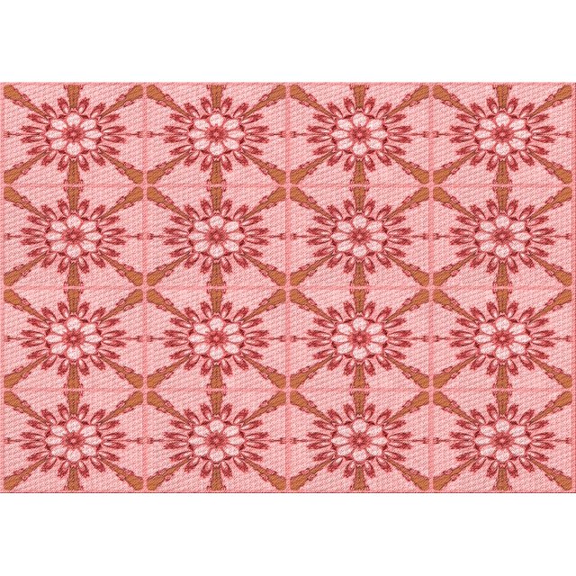 Ahgly Company Tapis Rectangulaire Lavable en Machine Intérieur Transitionnel Rose Pastel, 3 Pieds x 5 Pieds