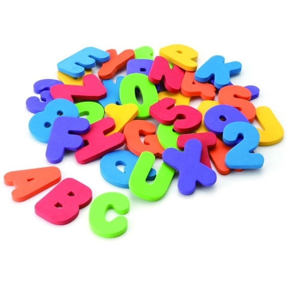 Colorful Splashing Bath Alphanumeric Stickers Children's Early Education Baby Toys