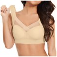 thumbnail image 1 of Hjtefg Plus Size Bralette - Wireless Adjustable Support, Side-Smoothing Full Coverage,Color: Skin Size: 3XL, 1 of 6