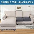 thumbnail image 4 of Super Stretch Stylish Cushions Covers/Furniture Cover Spandex Jacquard Small Checked Pattern Super Soft Slipcover Washable Individual, 4 of 9