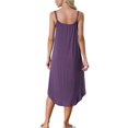 thumbnail image 3 of INSPIRE CHIC Robe de Pyjama Décontractée pour Femmes, Nuisette à Bretelles Spaghetti, m Violet, 3 of 6