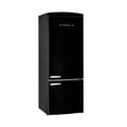 thumbnail image 1 of Unique 455L Midnight Black Bottom Mount Refrigerator, 1 of 18