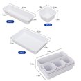 thumbnail image 3 of 8-Piece Drawer Organizer Set - Modular Plastic Trays for Cosmetics/Office Supplies (23.5x16cm), 3 of 8