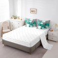 thumbnail image 3 of YST 7-Piece Queen Comforter Set, Light Green White Grey Gradient Aesthetic, Modern Abstract Design, Queen, 3 of 4