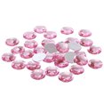 thumbnail image 1 of Unique Bargains 30mm Flat Back Round Acrylic Rhinestones, 50 Pack Plastic Circle Gems for Jewelry Making Costume, Pink, 1 of 6