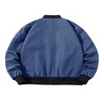 thumbnail image 4 of Veste Bomber pour Hommes Patchwork Manteaux Automne Hiver, 4 of 5