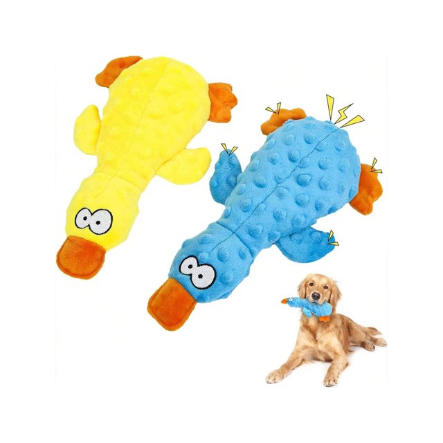 Pet Toys Interactive Squeaky Plush Duck Dog Toys, Durable And Bite-Resistant