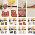 thumbnail image 2 of 3PCS Bath Rug Set Fashion Xmas Print Decorative Toilet Rug Toilet Lid Cover for Christmas, 2 of 8