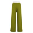 thumbnail image 3 of Yuyuzo Women's High Waisted Wide Leg Color Block Lounge Pants with Pockets, 3 of 4