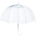 thumbnail image 1 of Umbrella - Dome See Through Extra Large Big Clear Transparent Umbrella - Wind Resistant (Clear, White), 1 of 4