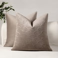 thumbnail image 2 of Housse de Coussin en Velours 50 cm x 50 cm Motif Gaufré Double Face Housse de Coussin pour Usage Décoratif Ou pour Dormir, 2 of 6