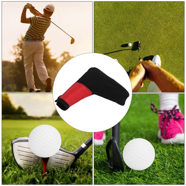 Couvre-tête de Putter de Club, Couvre-Tête de Club en Maille Imperméable et Durable pour Signal Noir, Rouge