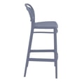 thumbnail image 4 of Compamia Marcel Contemporary Resin Indoor Outdoor Bar Stool - Set of 1, Dark Gray, 4 of 5