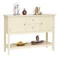 thumbnail image 1 of Patiojoy Buffet Cabinet Sideboard Wooden Console Table with 2 Storage Drawers & 2 Cabinets & Bottom Shelf Beige, 1 of 7