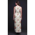 thumbnail image 2 of Bimba Robe Maxi à Imprimé Floral pour Femmes, Col Rond, Taille à Cordon, avec Fentes Latérales, Tenue d'Été - Très Petit, 2 of 6