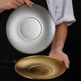 thumbnail image 4 of Shisuyan Assiette de Souper de Camping Extérieur en Acier Inoxydable Dorée 1 Ensemble 7.8x7.8 Po, 4 of 7