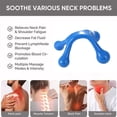 thumbnail image 4 of Hand Held Massager Back Deep Tissue Neck Gentle Self Back Manual Massage To, 4 of 8