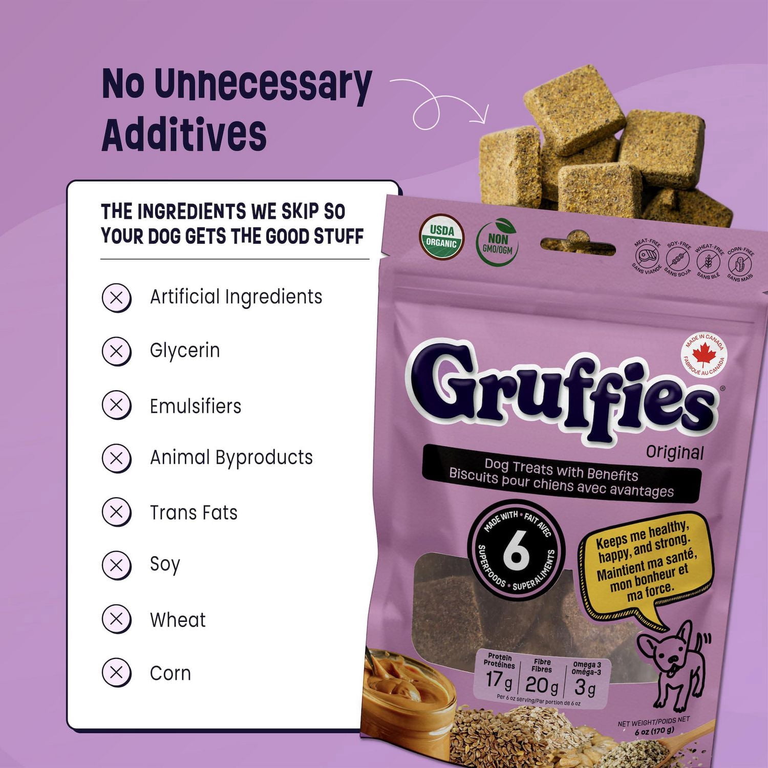 Gruffies Original Biscuits pour Chien